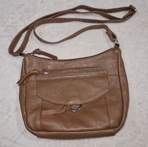 Great American Leather Works Brown Leather Crossbody Bag
